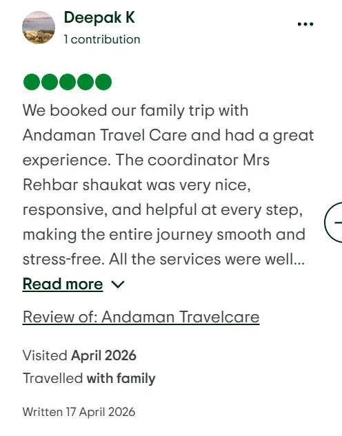 TripAdvisor review by Deepak K